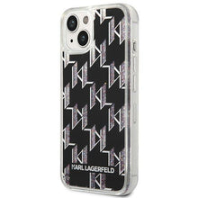 Заредете изображение във визуализатора на галерията – Karl Lagerfeld KLHCP14SLMNMK iPhone 14 6.1 "hardcase black / black Liquid Glitter Monogram - TopMag
