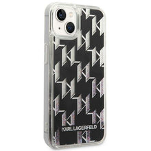 Заредете изображение във визуализатора на галерията – Karl Lagerfeld KLHCP14SLMNMK iPhone 14 6.1 "hardcase black / black Liquid Glitter Monogram - TopMag
