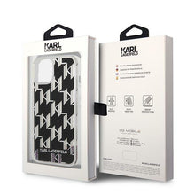 Заредете изображение във визуализатора на галерията – Karl Lagerfeld KLHCP14SLMNMK iPhone 14 6.1 "hardcase black / black Liquid Glitter Monogram - TopMag
