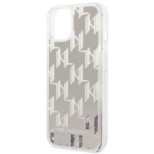 Заредете изображение във визуализатора на галерията – Karl Lagerfeld KLHCP14SLMNMS iPhone 14 6.1 "hardcase silver / silver Liquid Glitter Monogram - TopMag
