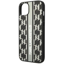 Заредете изображение във визуализатора на галерията – Karl Lagerfeld KLHCP14SPGKLSKG iPhone 14 6.1 "hardcase gray / gray Monogram Stripe - TopMag
