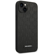 Заредете изображение във визуализатора на галерията – Karl Lagerfeld KLHCP14SSAKLHPK iPhone 14 6.1 "hardcase black / black Saffiano Mono Metal Logo - TopMag
