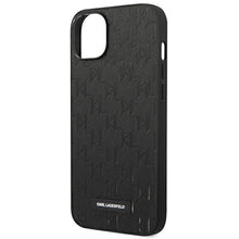 Заредете изображение във визуализатора на галерията – Karl Lagerfeld KLHCP14SSAKLHPK iPhone 14 6.1 "hardcase black / black Saffiano Mono Metal Logo - TopMag
