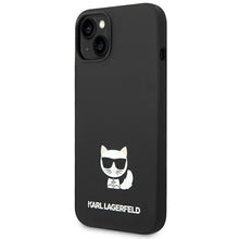 Заредете изображение във визуализатора на галерията – Karl Lagerfeld KLHCP14SSLCTBK iPhone 14 6.1 "hardcase black / black Silicone Choupette Body - TopMag
