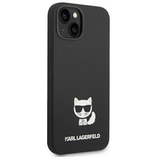 Заредете изображение във визуализатора на галерията – Karl Lagerfeld KLHCP14SSLCTBK iPhone 14 6.1 "hardcase black / black Silicone Choupette Body - TopMag
