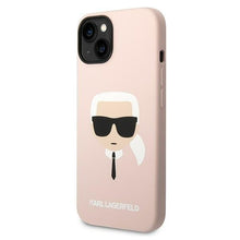 Заредете изображение във визуализатора на галерията – Karl Lagerfeld KLHCP14SSLKHLP iPhone 14 6.1 "hardcase pink / pink Silicone Karl`s Head - TopMag

