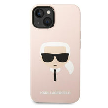 Заредете изображение във визуализатора на галерията – Karl Lagerfeld KLHCP14SSLKHLP iPhone 14 6.1 "hardcase pink / pink Silicone Karl`s Head - TopMag
