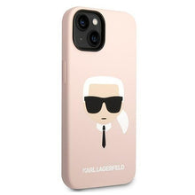 Заредете изображение във визуализатора на галерията – Karl Lagerfeld KLHCP14SSLKHLP iPhone 14 6.1 "hardcase pink / pink Silicone Karl`s Head - TopMag
