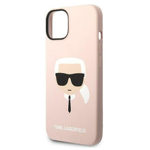 Заредете изображение във визуализатора на галерията – Karl Lagerfeld KLHCP14SSLKHLP iPhone 14 6.1 "hardcase pink / pink Silicone Karl`s Head - TopMag
