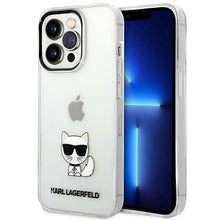 Заредете изображение във визуализатора на галерията – Karl Lagerfeld KLHCP14XCTTR iPhone 14 Pro Max 6.7 "hardcase clear / transparent Choupette Body - TopMag
