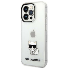 Заредете изображение във визуализатора на галерията – Karl Lagerfeld KLHCP14XCTTR iPhone 14 Pro Max 6.7 "hardcase clear / transparent Choupette Body - TopMag
