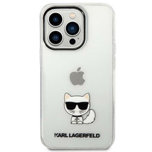 Заредете изображение във визуализатора на галерията – Karl Lagerfeld KLHCP14XCTTR iPhone 14 Pro Max 6.7 "hardcase clear / transparent Choupette Body - TopMag
