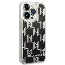 Заредете изображение във визуализатора на галерията – Karl Lagerfeld KLHCP14XLMNMK iPhone 14 Pro Max 6.7 "hardcase black / black Liquid Glitter Monogram - TopMag
