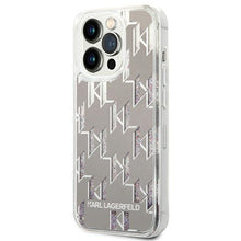 Заредете изображение във визуализатора на галерията – Karl Lagerfeld KLHCP14XLMNMS iPhone 14 Pro Max 6.7 "hardcase silver / silver Liquid Glitter Monogram - TopMag
