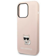 Заредете изображение във визуализатора на галерията – Karl Lagerfeld KLHCP14XSLCTPI iPhone 14 Pro Max 6.7 "hardcase light pink / light pink Silicone Choupette Body - TopMag
