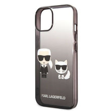Заредете изображение във визуализатора на галерията – Karl Lagerfeld KLHCP14XTGKCK iPhone 14 Pro Max 6,7 "hardcase black / black Gradient Ikonik Karl &amp; Choupette - TopMag
