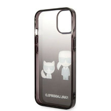Заредете изображение във визуализатора на галерията – Karl Lagerfeld KLHCP14XTGKCK iPhone 14 Pro Max 6,7 "hardcase black / black Gradient Ikonik Karl &amp; Choupette - TopMag
