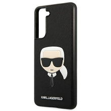 Заредете изображение във визуализатора на галерията – Karl Lagerfeld KLHCS21FSAKHBK G990 S21 FE czarny/black hardcase Saffiano Ikonik Karl`s Head - TopMag
