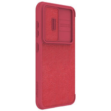 Заредете изображение във визуализатора на галерията – Nillkin Qin Leather Pro Case for Samsung Galaxy S23+ flip cover camera cover red
