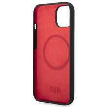 Заредете изображение във визуализатора на галерията – Karl Lagerfeld KLHMP14MSLCHBK iPhone 14 Plus 6.7 "hardcase black / black Silicone Choupette Head Magsafe - TopMag
