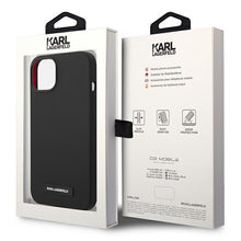 Заредете изображение във визуализатора на галерията – Karl Lagerfeld KLHMP14MSLMP1K iPhone 14 Plus 6.7 "hardcase black / black Silicone Plaque Magsafe - TopMag
