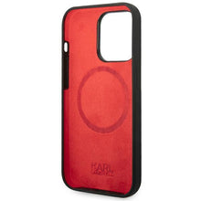 Заредете изображение във визуализатора на галерията – Karl Lagerfeld KLHMP14XSLCHBK iPhone 14 Pro Max 6.7 "hardcase black / black Silicone Choupette Head Magsafe - TopMag
