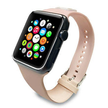 Заредете изображение във визуализатора на галерията – Karl Lagerfeld KLAWMSLCP Apple Watch Strap 38/40 / 41mm pink / pink strap Silicone Choupette Heads - TopMag
