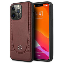 Заредете изображение във визуализатора на галерията – Mercedes MEHCP14LARMRE iPhone 14 Pro 6.1 "red / red hardcase Leather Urban Bengale - TopMag
