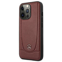 Заредете изображение във визуализатора на галерията – Mercedes MEHCP14LARMRE iPhone 14 Pro 6.1 "red / red hardcase Leather Urban Bengale - TopMag

