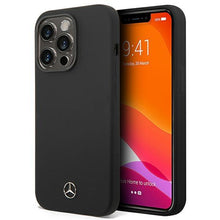Заредете изображение във визуализатора на галерията – Mercedes MEHCP14LSILBK iPhone 14 Pro 6,1" czarny/black hardcase Silicone Line
