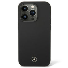Заредете изображение във визуализатора на галерията – Mercedes MEHCP14LSILBK iPhone 14 Pro 6,1" czarny/black hardcase Silicone Line
