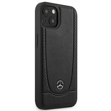 Заредете изображение във визуализатора на галерията – Mercedes MEHCP14SARMBK iPhone 14 6.1 "black / black hardcase Leather Urban - TopMag
