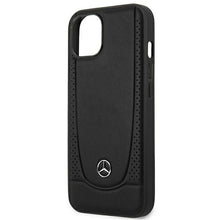 Заредете изображение във визуализатора на галерията – Mercedes MEHCP14SARMBK iPhone 14 6.1 "black / black hardcase Leather Urban - TopMag
