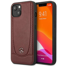 Заредете изображение във визуализатора на галерията – Mercedes MEHCP14SARMRE iPhone 14 6.1 "red / red hardcase Leather Urban Bengale - TopMag
