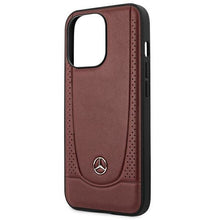 Заредете изображение във визуализатора на галерията – Mercedes MEHCP14XARMRE iPhone 14 Pro Max 6.7 "red / red hardcase Leather Urban Bengale - TopMag
