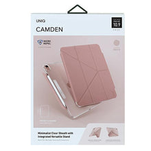 Заредете изображение във визуализатора на галерията – UNIQ etui Camden iPad Air 10,9" (2020) różowy/peony pink Antimicrobial - TopMag
