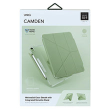 Заредете изображение във визуализатора на галерията – UNIQ etui Camden iPad Air 10,9" (2020) zielony/sage green Antimicrobial - TopMag
