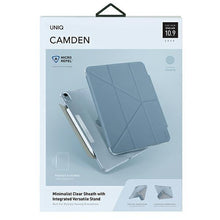 Заредете изображение във визуализатора на галерията – UNIQ etui Camden iPad Air 10,9" (2022/ 2020) niebieski/blue Antimicrobial - TopMag
