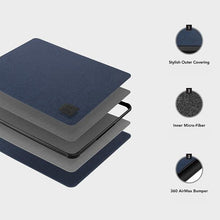 Заредете изображение във визуализатора на галерията – UNIQ etui Dfender laptop Sleeve 16" szary/marl grey - TopMag
