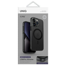 Заредете изображение във визуализатора на галерията – Uniq case LifePro Xtreme iPhone 14 Pro 6.1 "Magclick Charging gray / frost smoke - TopMag
