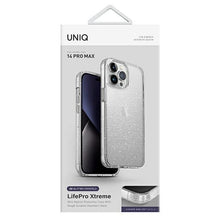 Заредете изображение във визуализатора на галерията – Uniq case LifePro Xtreme iPhone 14 Pro Max 6.7 "clear / tinsel lucent - TopMag
