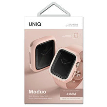 Заредете изображение във визуализатора на галерията – UNIQ etui Moduo Apple Watch Series 4/5/6/7/8/SE 40/41mm różowy-biały/blush-white - TopMag
