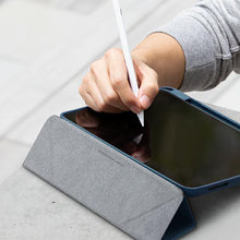 Заредете изображение във визуализатора на галерията – UNIQ etui Moven iPad Air 10.9 (2022/2020) Antimicrobial niebieski/carpi blue - TopMag
