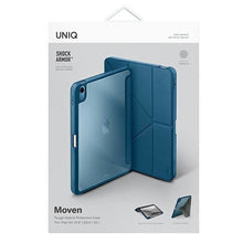 Заредете изображение във визуализатора на галерията – UNIQ etui Moven iPad Air 10.9 (2022/2020) Antimicrobial niebieski/carpi blue - TopMag
