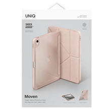 Заредете изображение във визуализатора на галерията – UNIQ etui Moven iPad Air 10.9 (2022/2020) Antimicrobial różowy/ blush pink - TopMag
