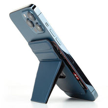 Заредете изображение във визуализатора на галерията – UNIQ Lyft magnetyczny stojak na telefon snap-on stand and card holder niebieski/blue - TopMag
