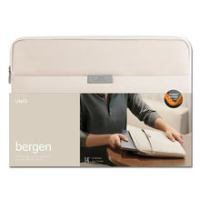 Заредете изображение във визуализатора на галерията – UNIQ torba Bergen laptop Sleeve 14" beżowy/ivory beige - TopMag
