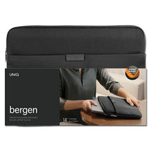 Заредете изображение във визуализатора на галерията – UNIQ torba Bergen laptop Sleeve 14" czarny/midnight black - TopMag
