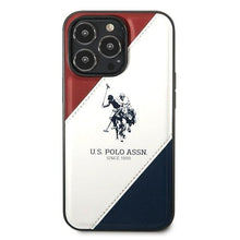 Заредете изображение във визуализатора на галерията – US Polo USHCP14LPSO3 iPhone 14 Pro 6.1 "white / white Tricolor Embossed - TopMag
