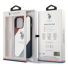 Заредете изображение във визуализатора на галерията – US Polo USHCP14LPSO3 iPhone 14 Pro 6.1 "white / white Tricolor Embossed - TopMag
